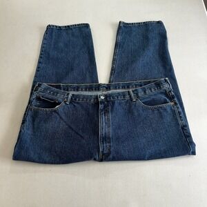 Levis Jeans Mens 48x29 Blue 550 Denim Tapered Leg Cotton Relaxed Fit